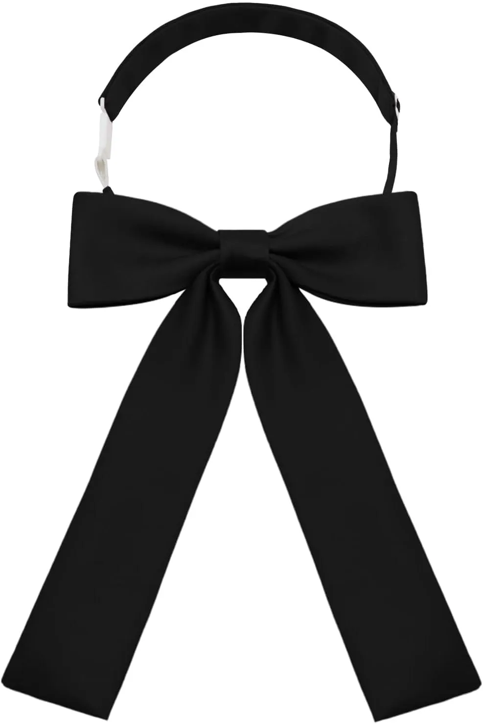 Bow Tie for Women Girls Pre-tied Colonel Bowtie Satin Ribbon Western Tie for Wedding School Party Uniform Accessory