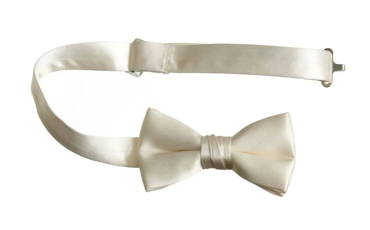 Boys and Youth Solid Poly-Satin Bow Ties for First Holy Communion