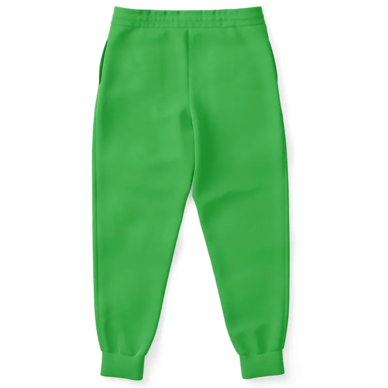 Bright Green Joggers | Unisex | with PLUS sizes | Bright Pure Green | C75M0Y100K0