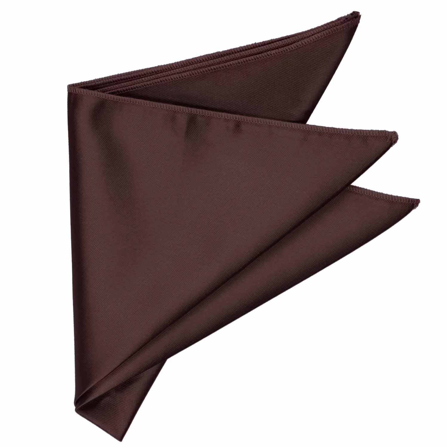 Brown Solid Color Pocket Square
