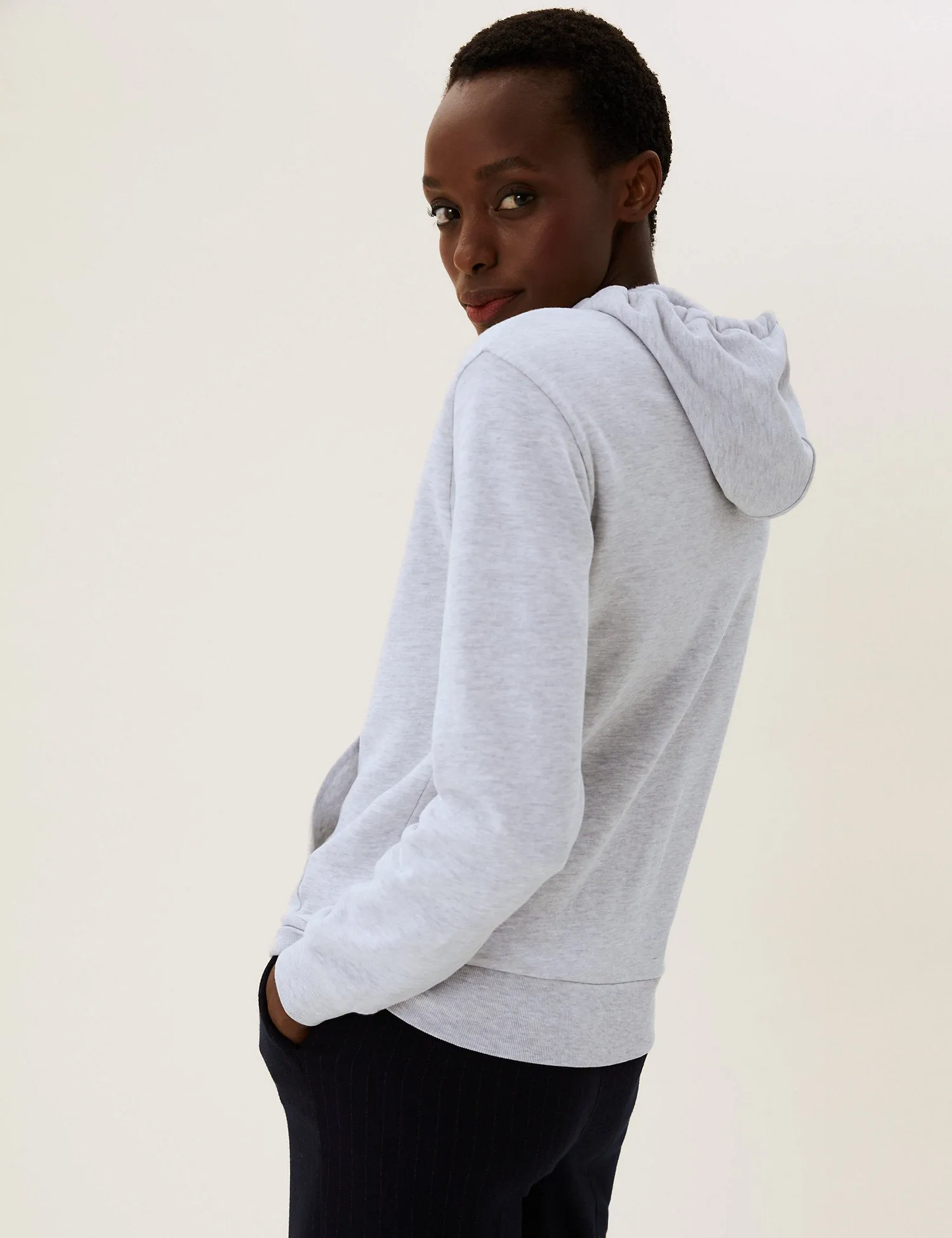 Cotton Long Sleeve Hoodie