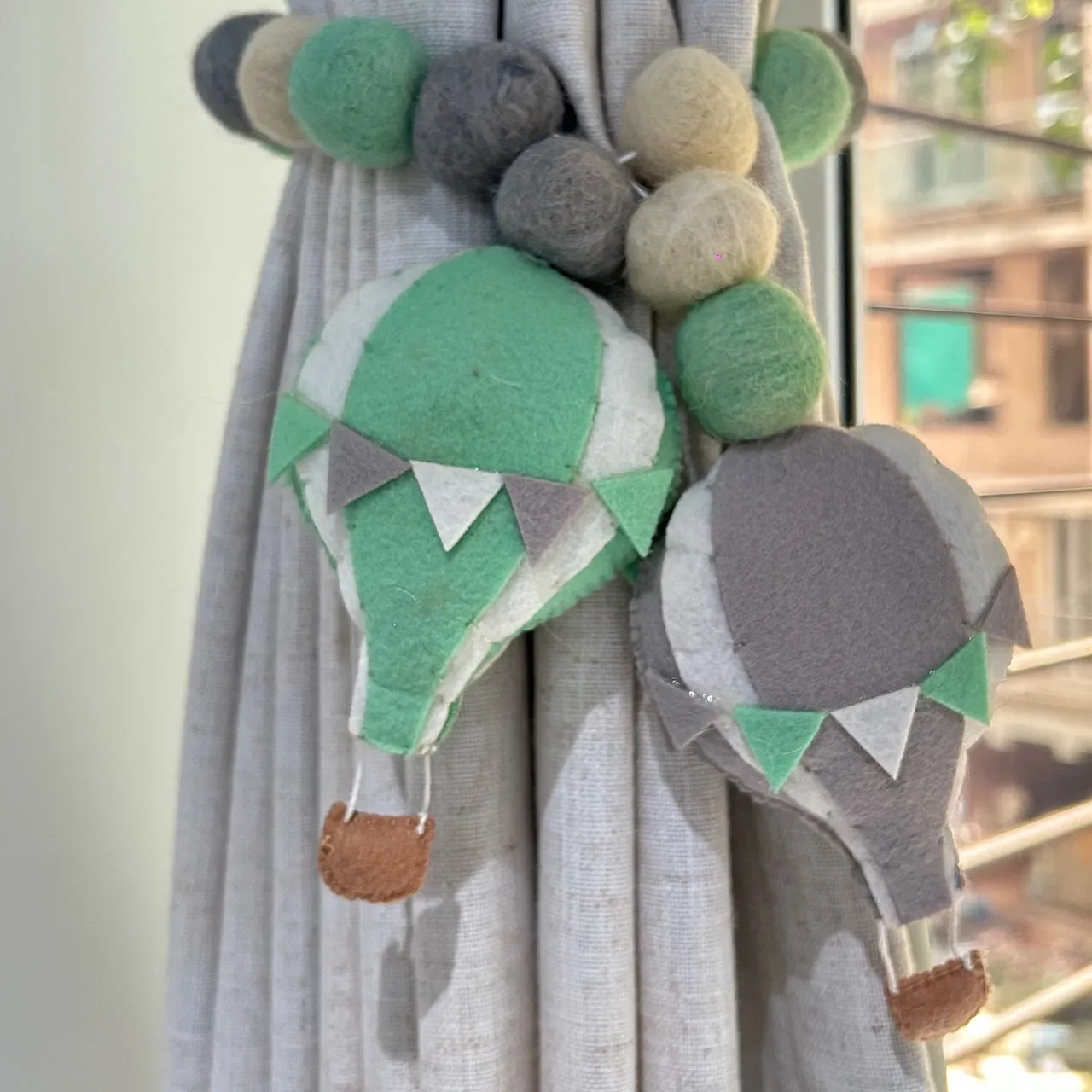 Curtain Tie - Hot Air Balloon Adventure