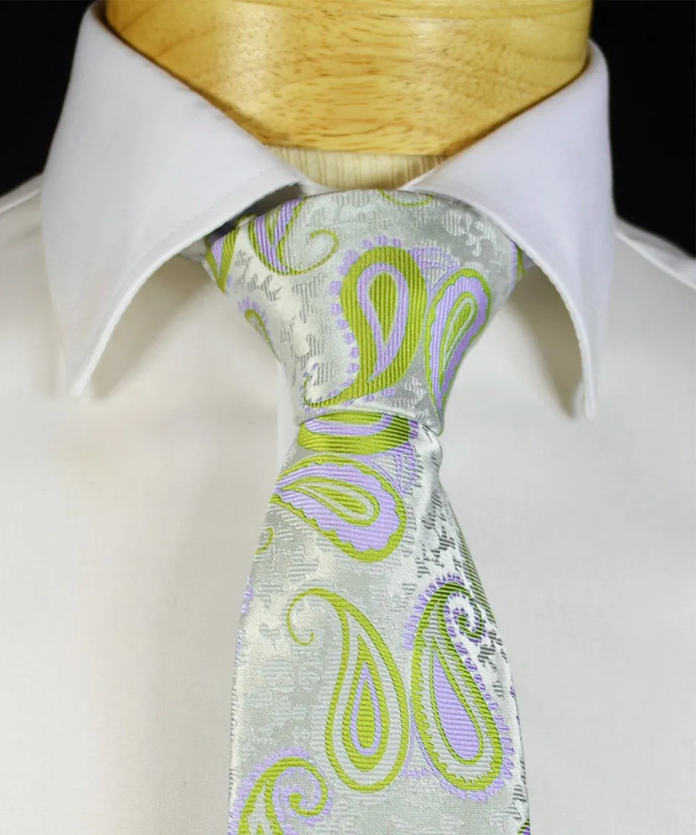 Daiquiri Green Tie and Pocket Square Set