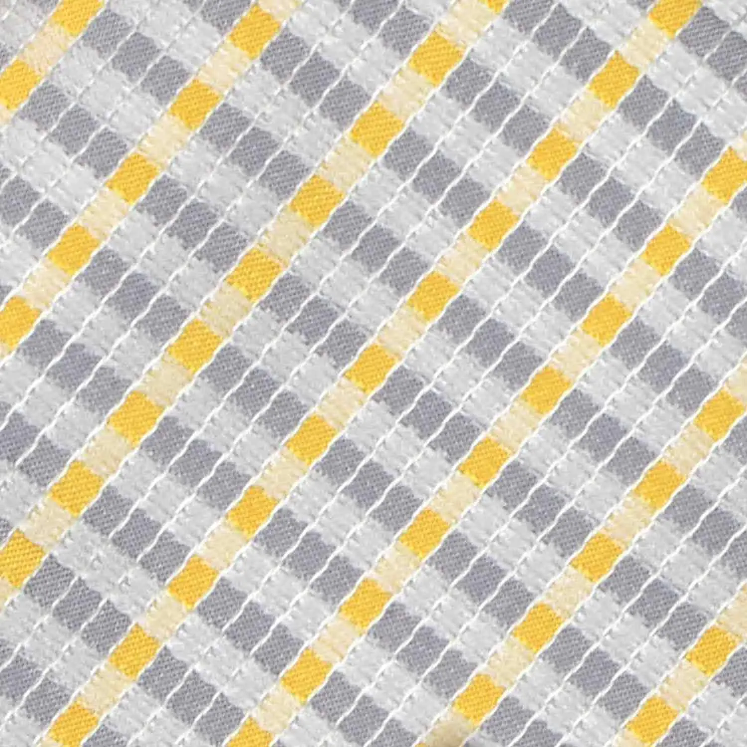 Dark Silver George Plaid Extra Long Necktie