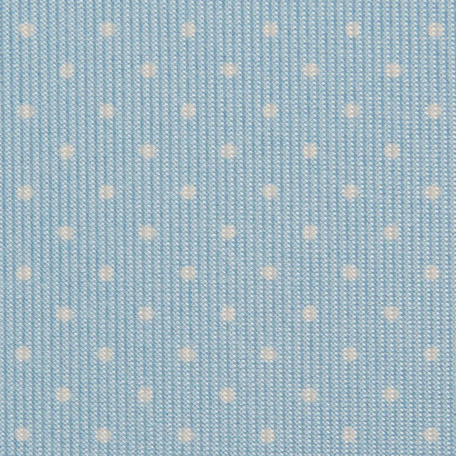 Dotted Printed Silk Bespoke Tie - Pale Blue
