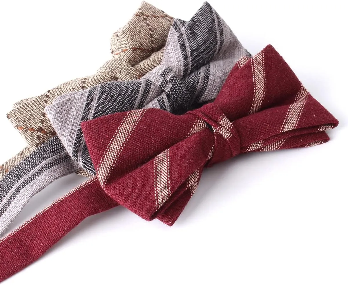 Gemay G.M Adjustable Pre-tied bow ties for Men Boys 6 PACKS Bowtie Set Wedding Gifts