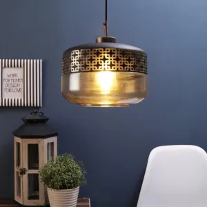 GOLD BLACK Honey Single Hanging Light GH-5001-HBP