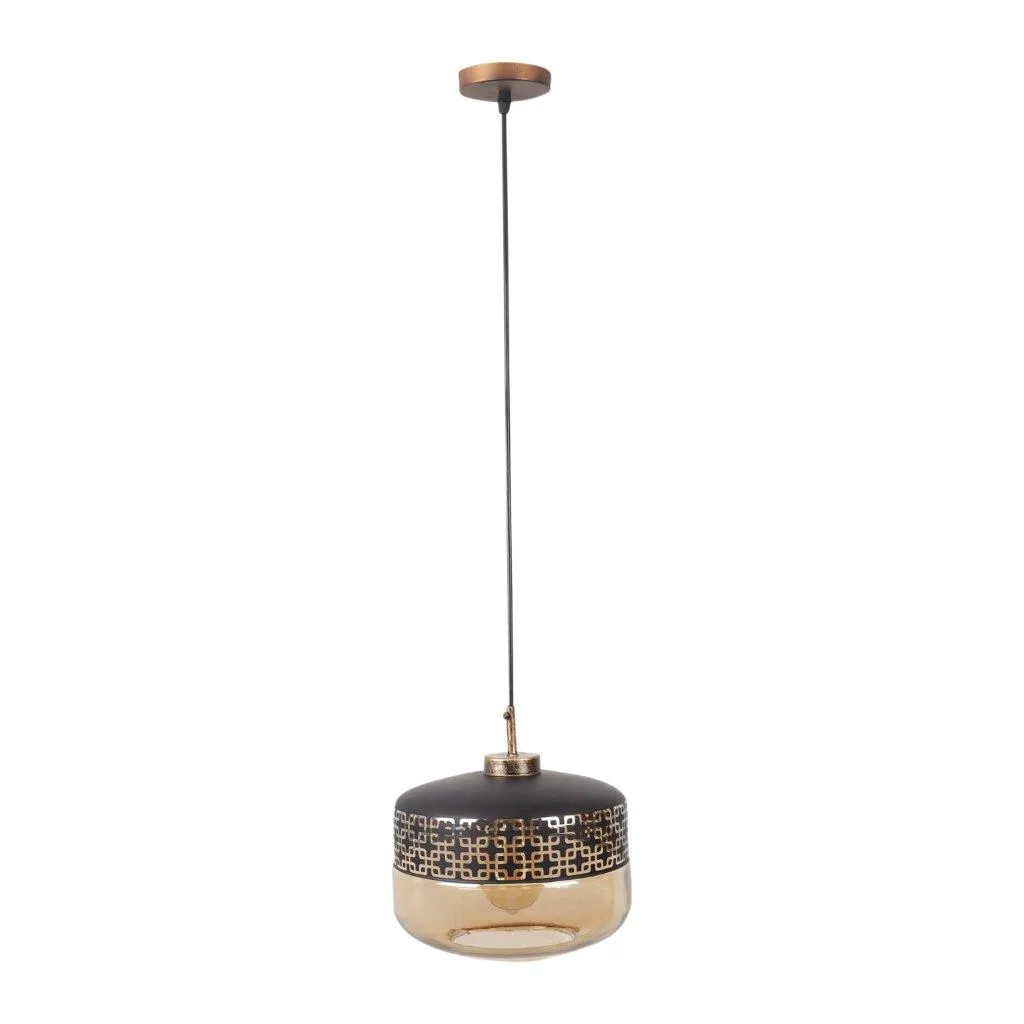 GOLD BLACK Honey Single Hanging Light GH-5001-HBP