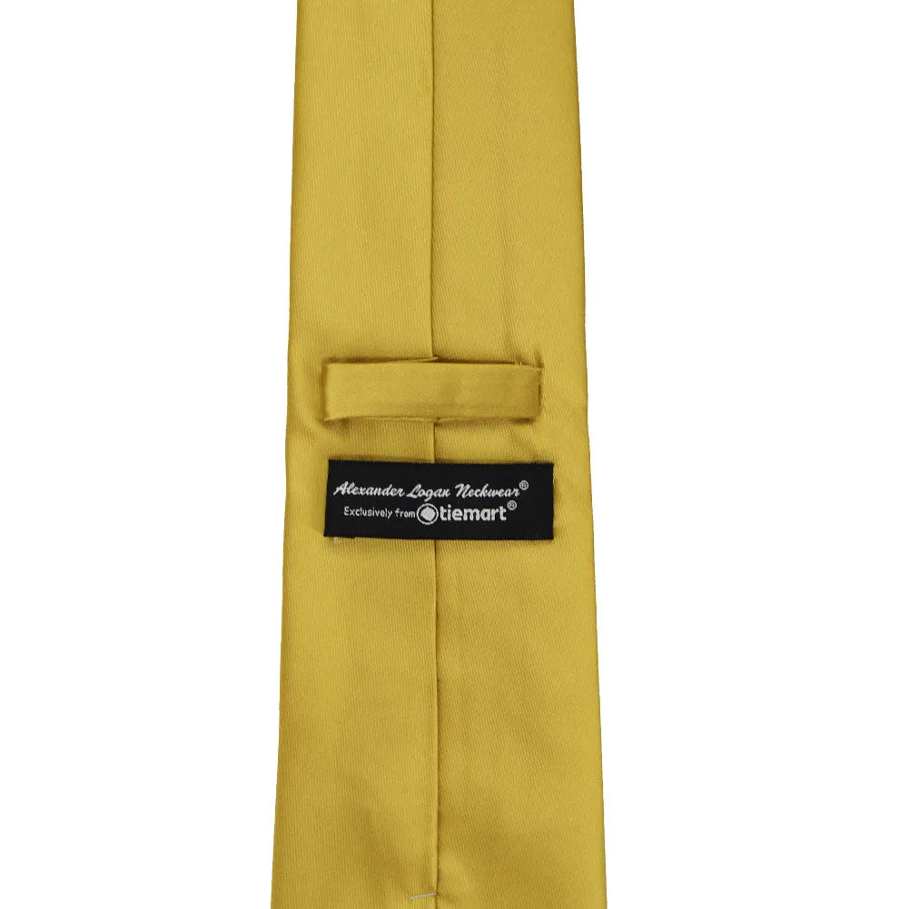 Gold Solid Color Necktie