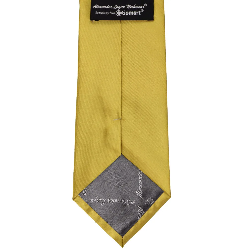 Gold Solid Color Necktie