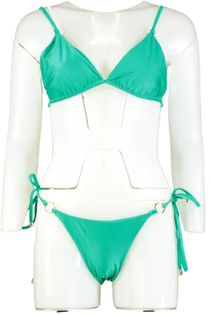 Green Triangle Bikini L