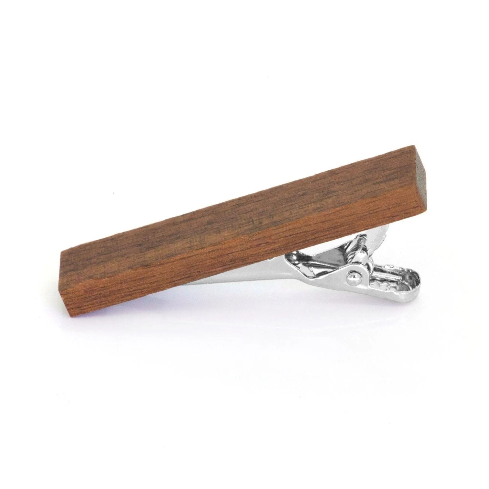 Large Dark Wood Tie Clip