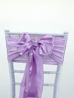 Lavender Satin Sashes