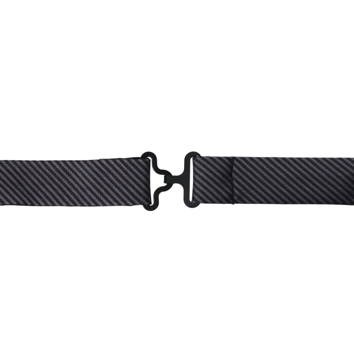 Leyton Diagonal Lined Tone on Tone Silk Bow Tie