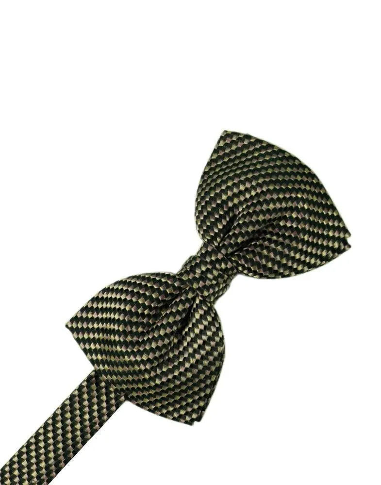 Lime Venetian Pin Dot Bow Tie