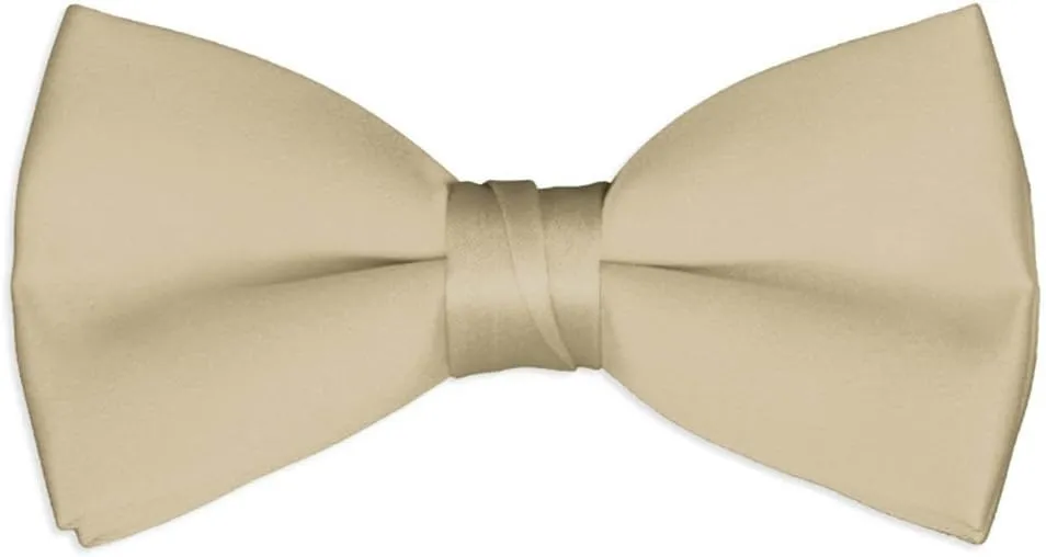 Men's Bow Tie Wholesale 12 Pack Pre-Tied Formal Tuxedo Bowties Wedding Solid Ties