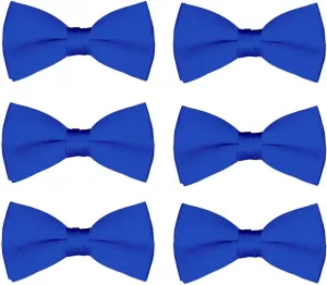Men's Bow Tie Wholesale 6 Pack Wedding Ties Pre-Tied Formal Tuxedo Bowties