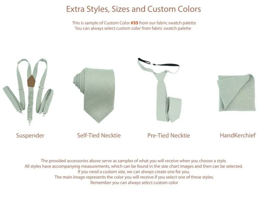 Natural Linen Pre-Tied Beige Bow Ties for Men - Effortlessly Stylish