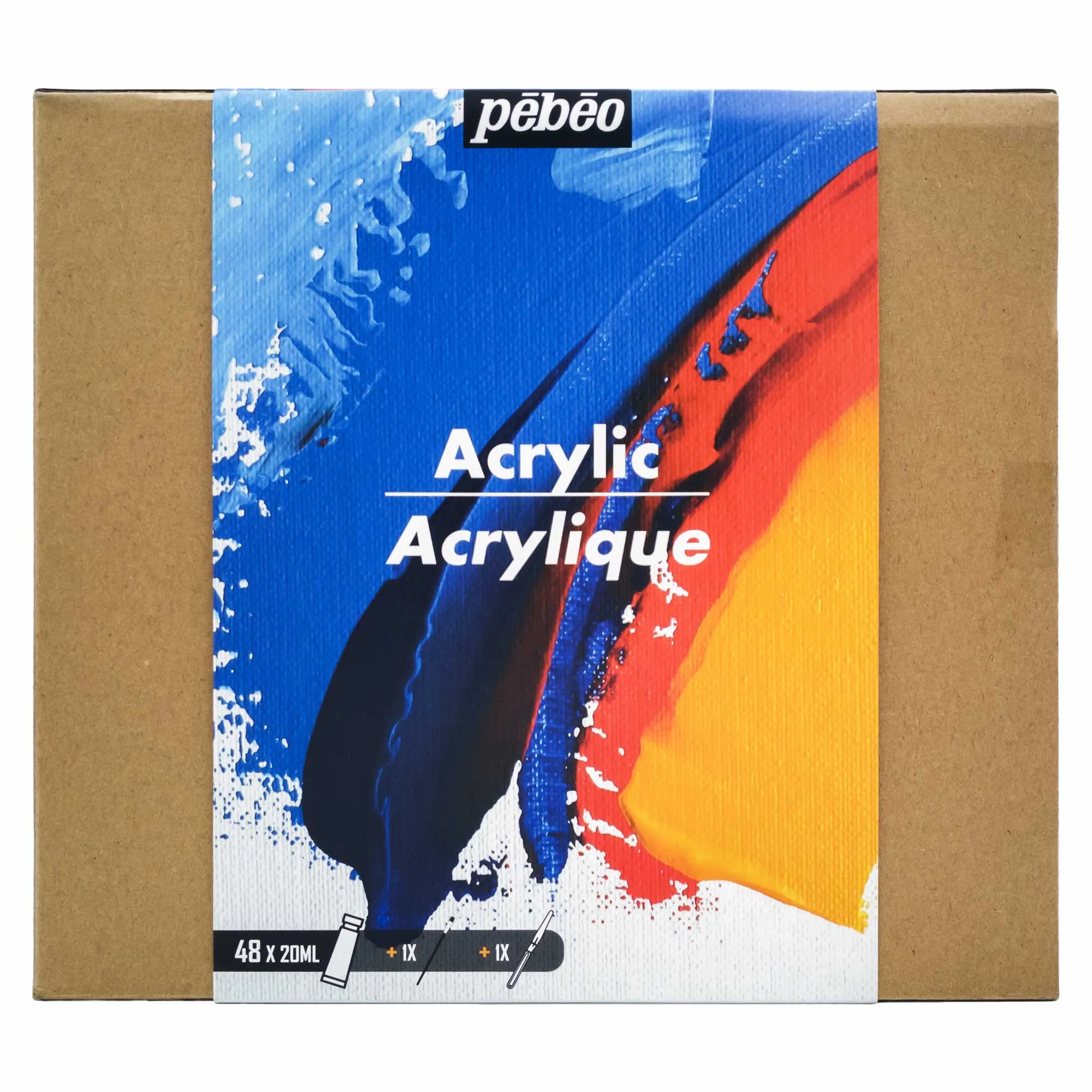 Pebeo Studio Acrylic Set - 48 x 20ml