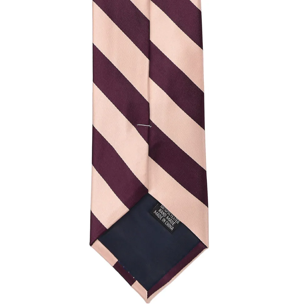 Petal and Wine Striped Tie