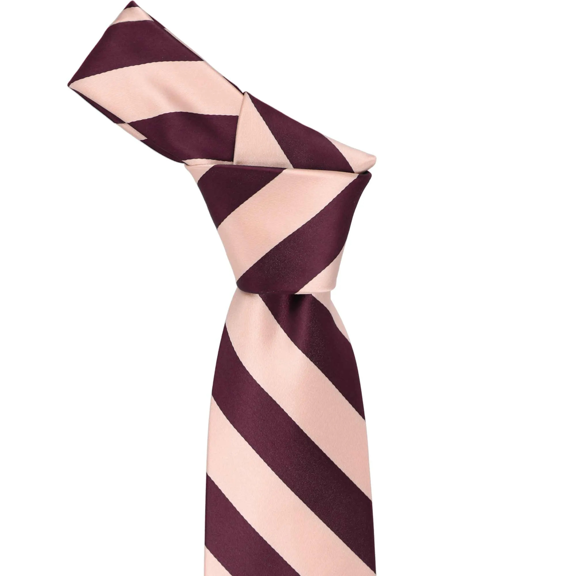 Petal and Wine Striped Tie