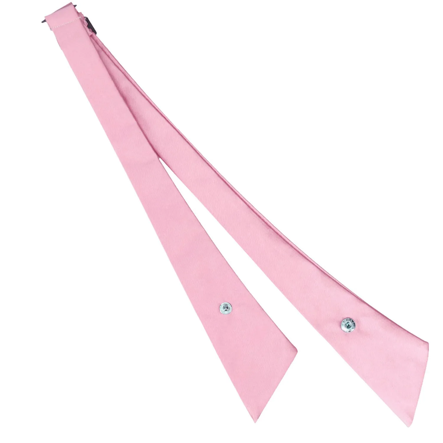 Pink Satin Crossover Tie