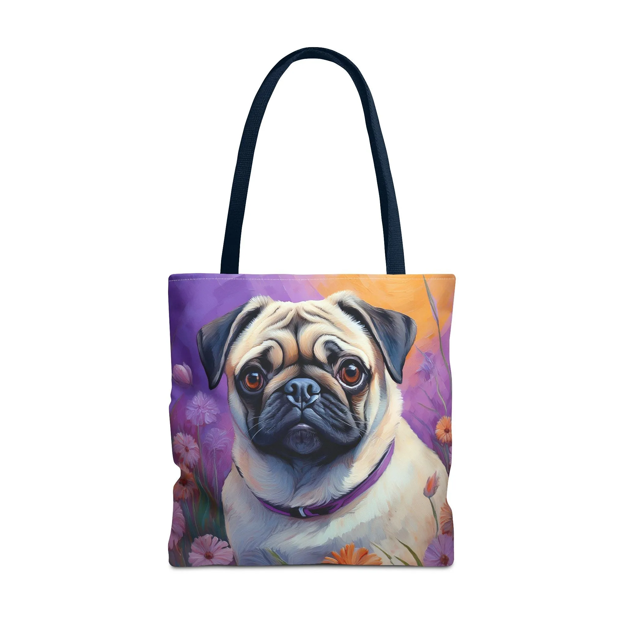 Pug - Polyester Tote Bag (AOP)