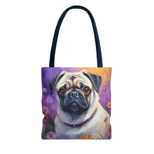 Pug - Polyester Tote Bag (AOP)