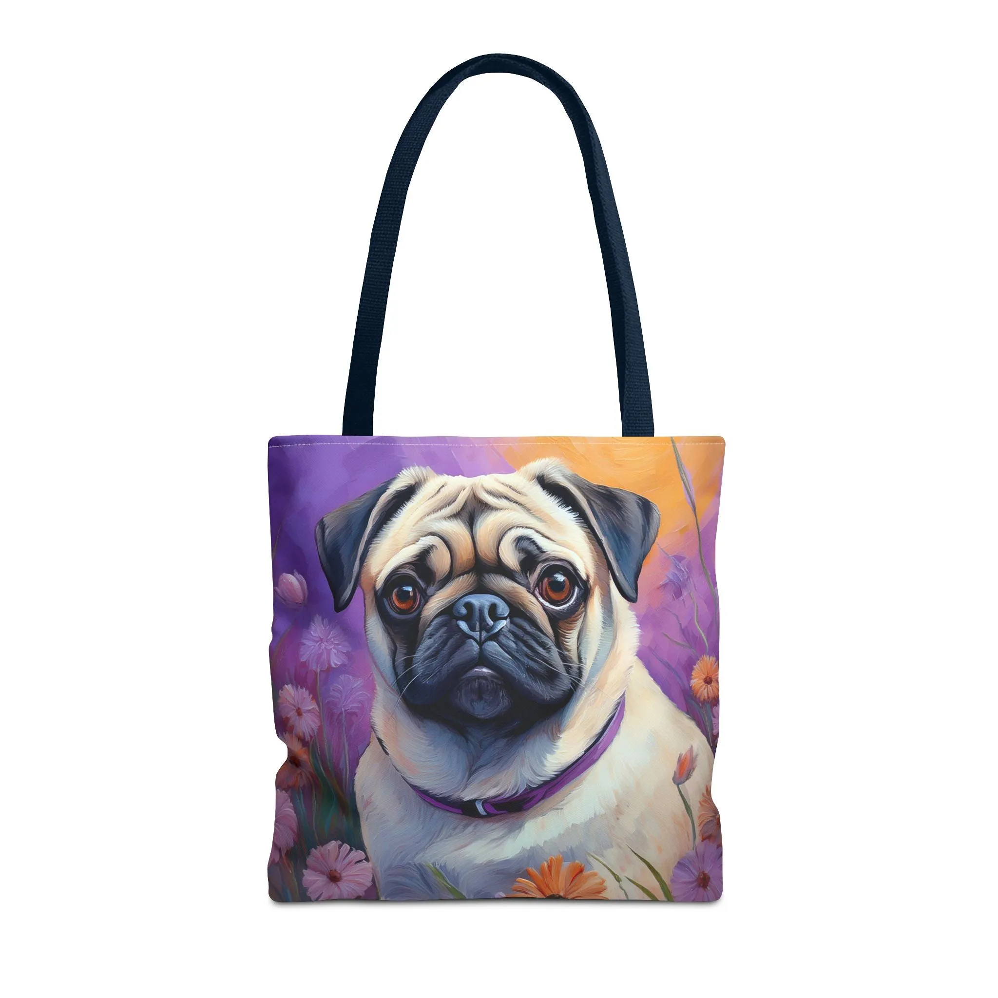 Pug - Polyester Tote Bag (AOP)