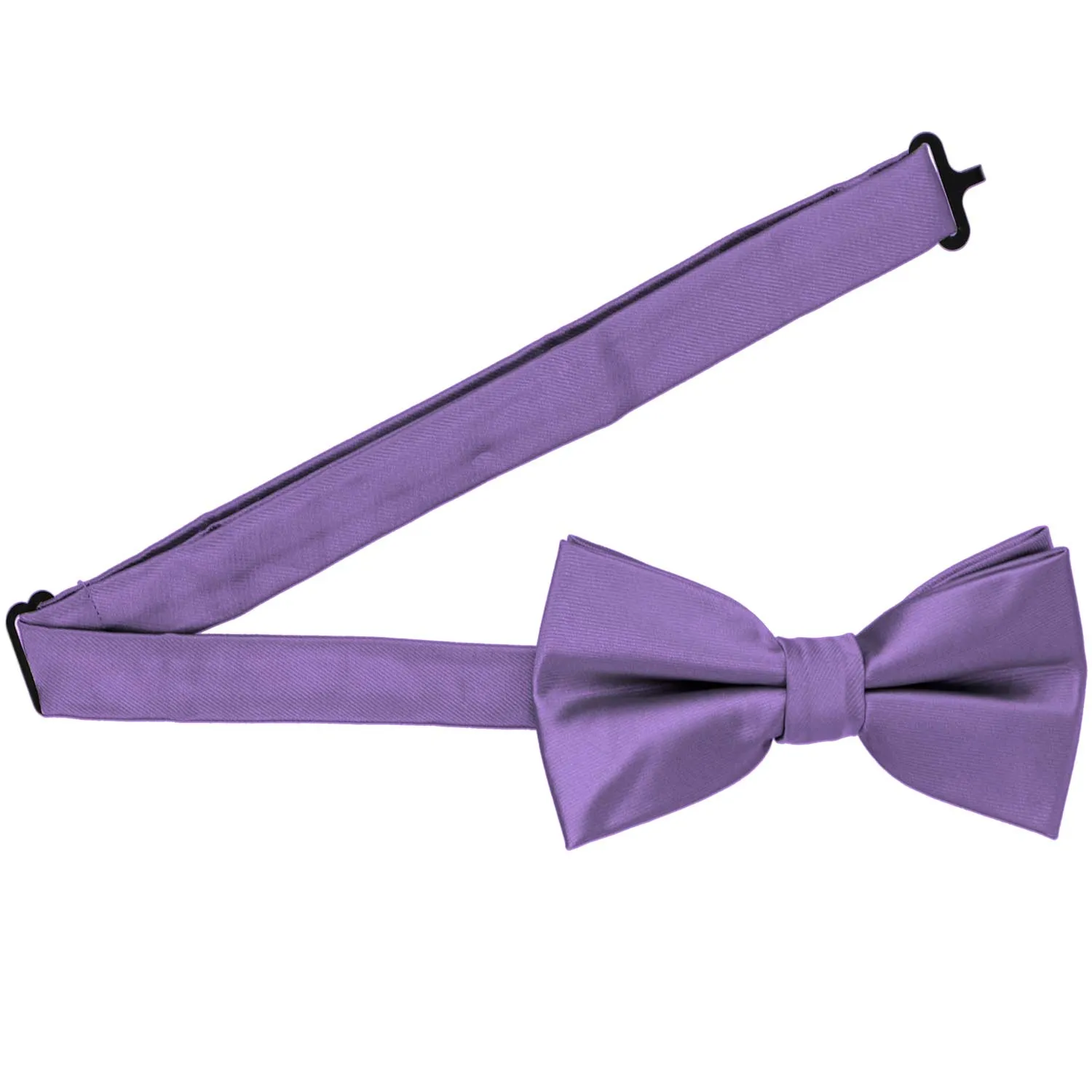 Purple Band Collar Bow Tie