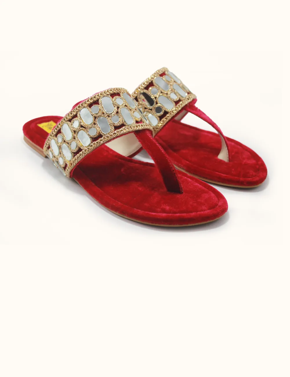Red | Facny Kolhapuri for Women