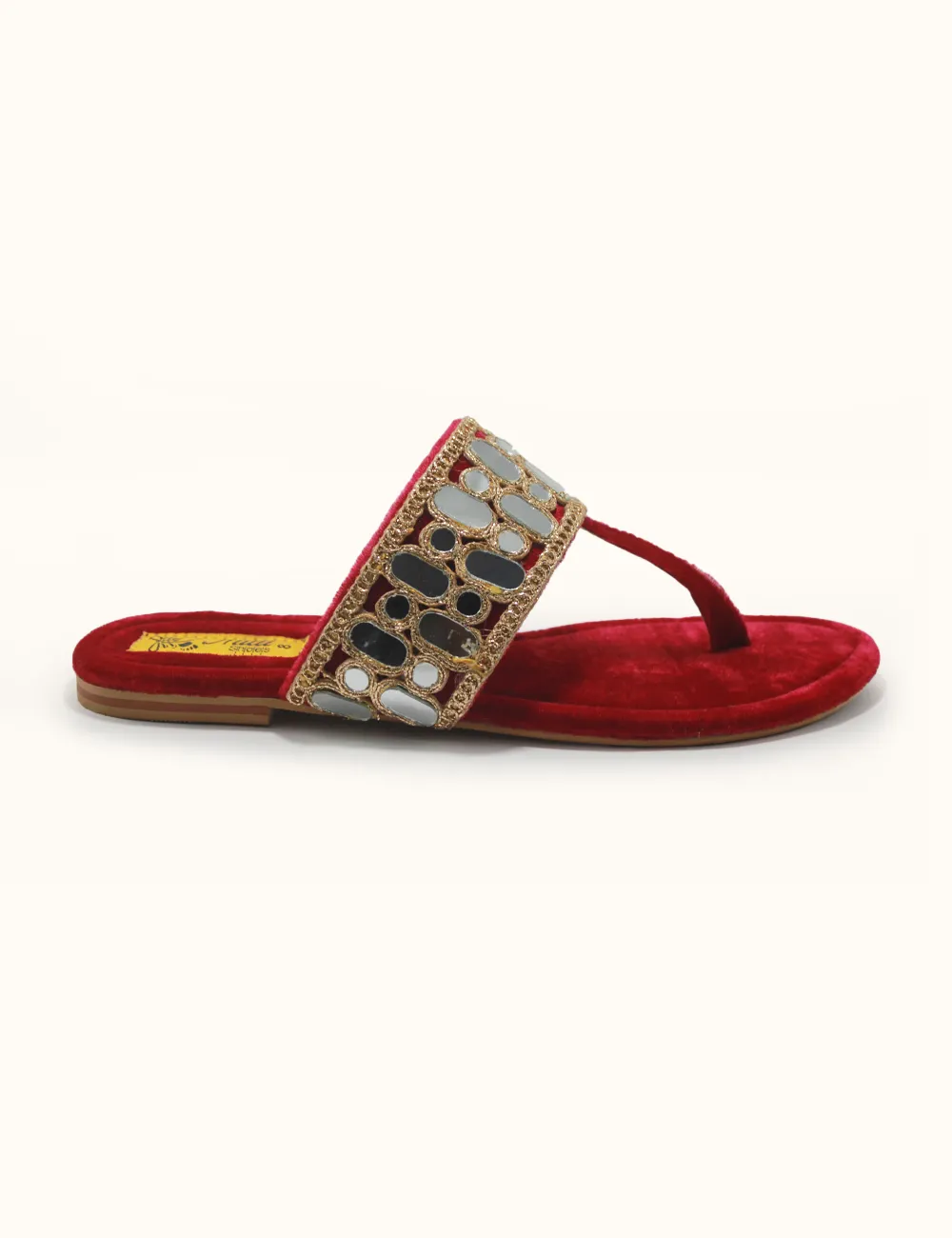 Red | Facny Kolhapuri for Women