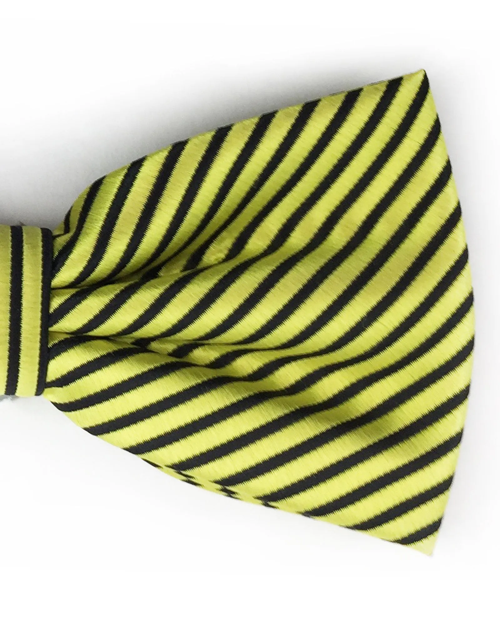 Striped Yellow Bow Tie