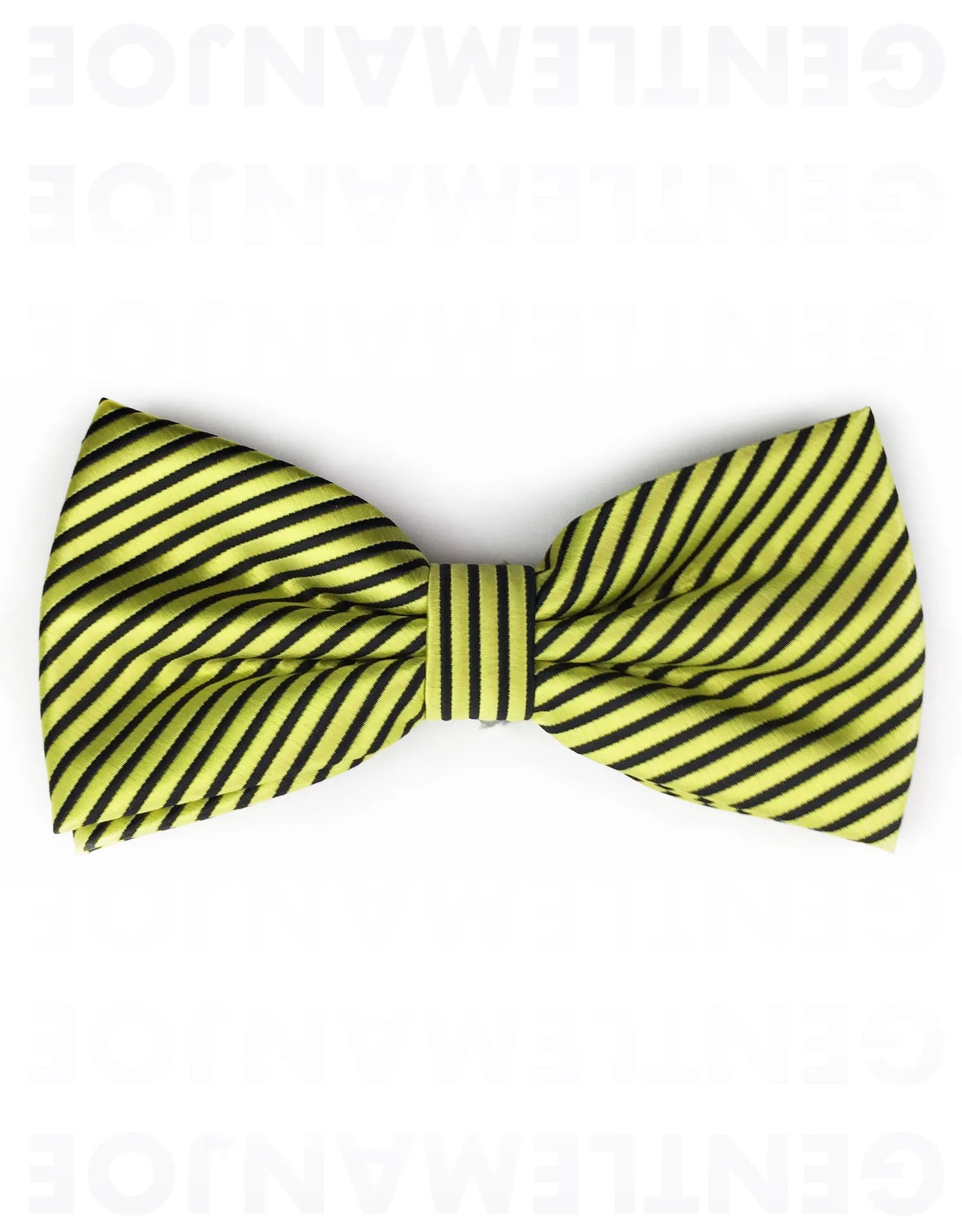Striped Yellow Bow Tie